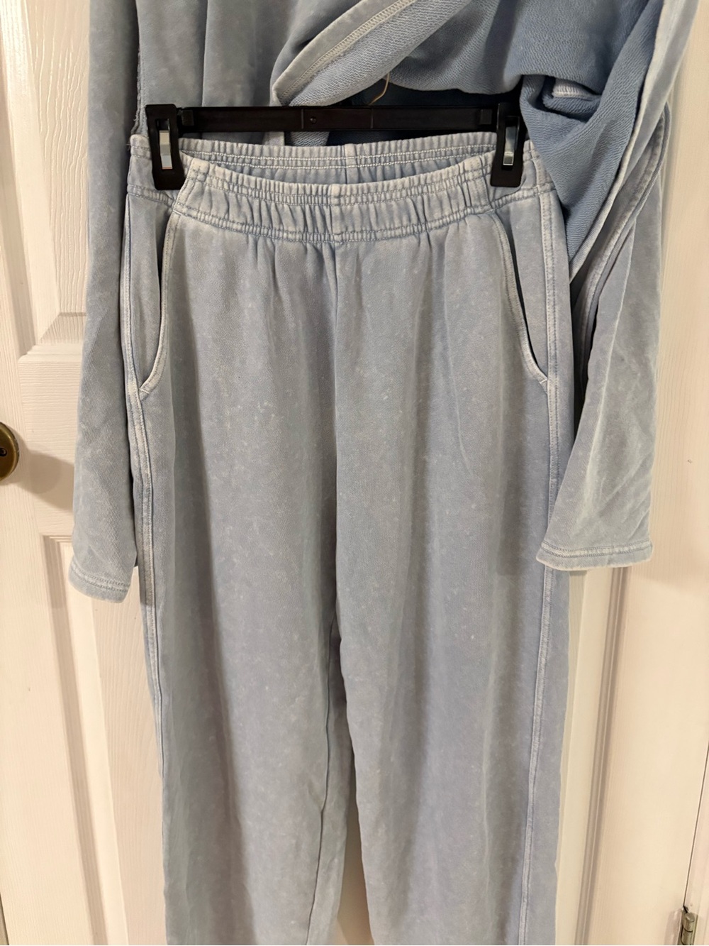 aerie Light Blue Two-Piece hoodie and sweatpants Set - Picture 2 of 8